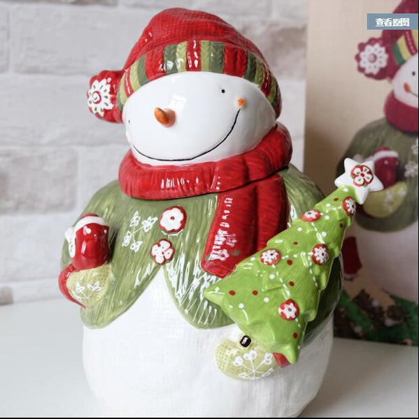 Creative Cute Snowman Jar