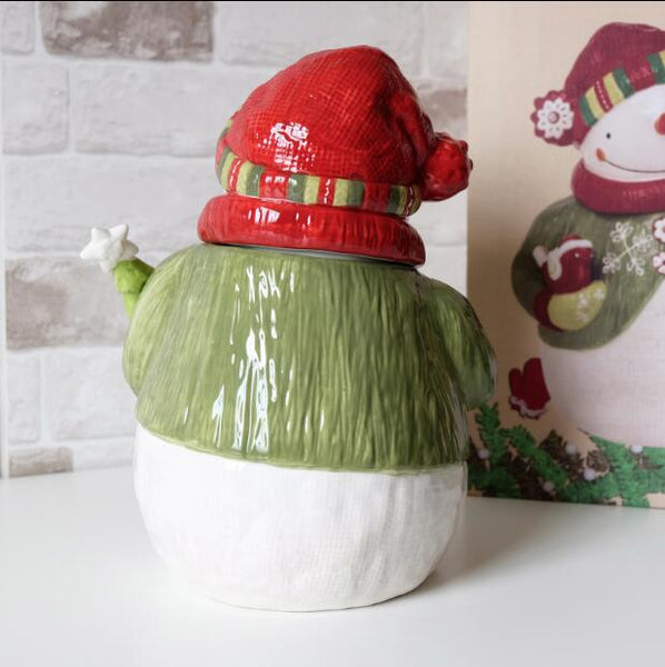 Creative Cute Snowman Jar