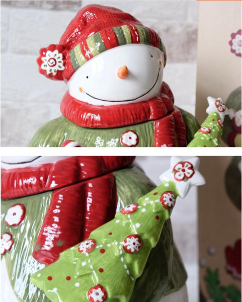 Creative Cute Snowman Jar
