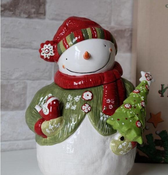 Creative Cute Snowman Jar