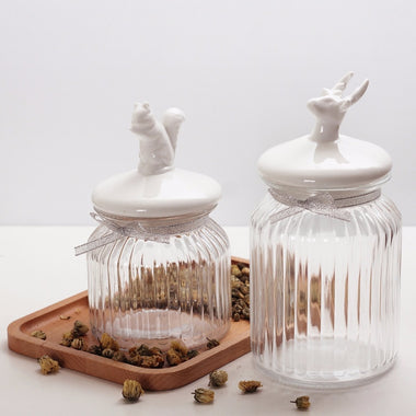European Glass Jar