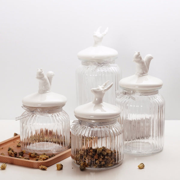 European Glass Jar