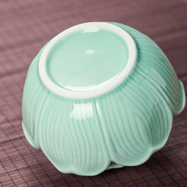 Ceramic Lotus Storage Jar