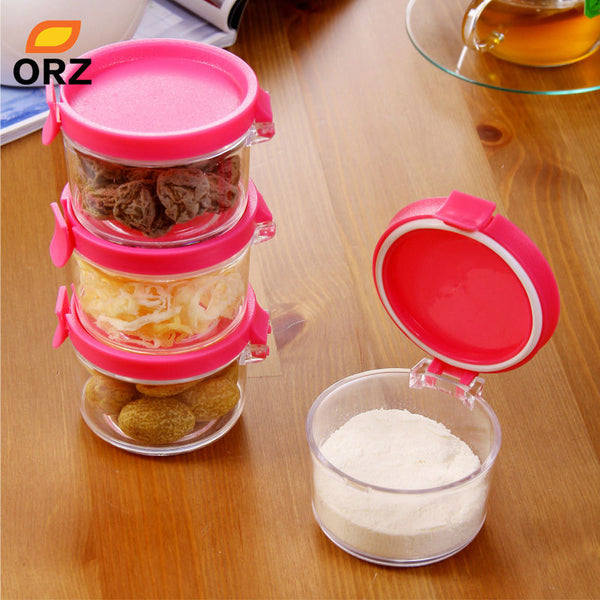 Plastic Jar With Lid Storage Box