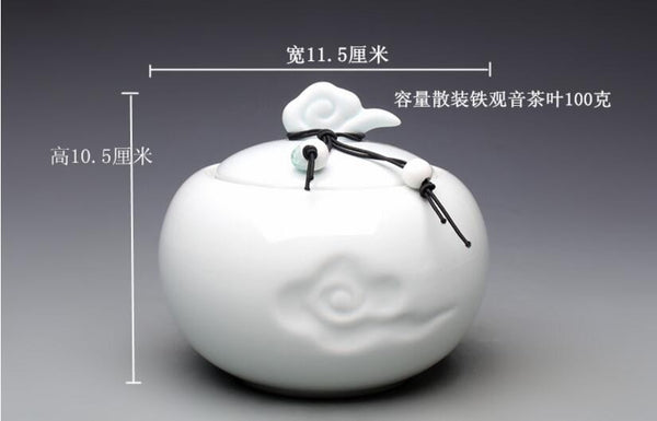 White Jade Ceramic Storage