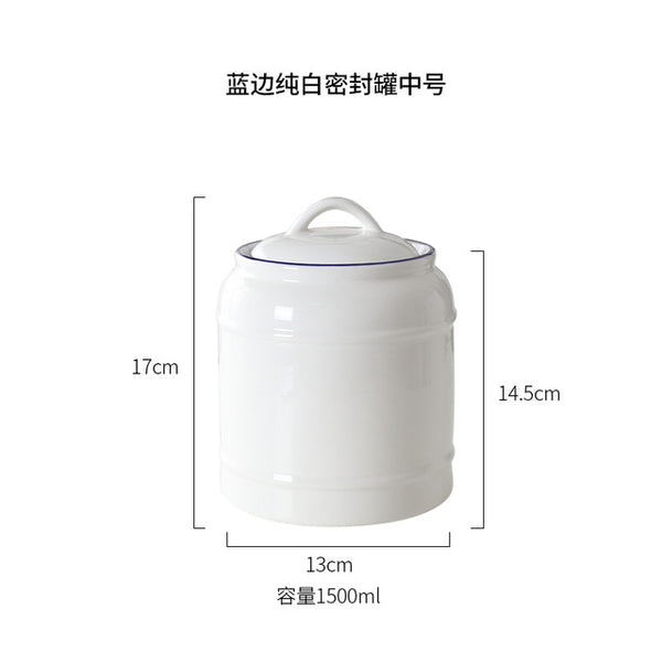 Lovely Leaf Ceramic Jar