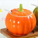 Pot à Thé En Céramique Citrouille – Boîte De Stockage Pour Thé, Café, Bonbons, Déco Automne Cuisine - 4