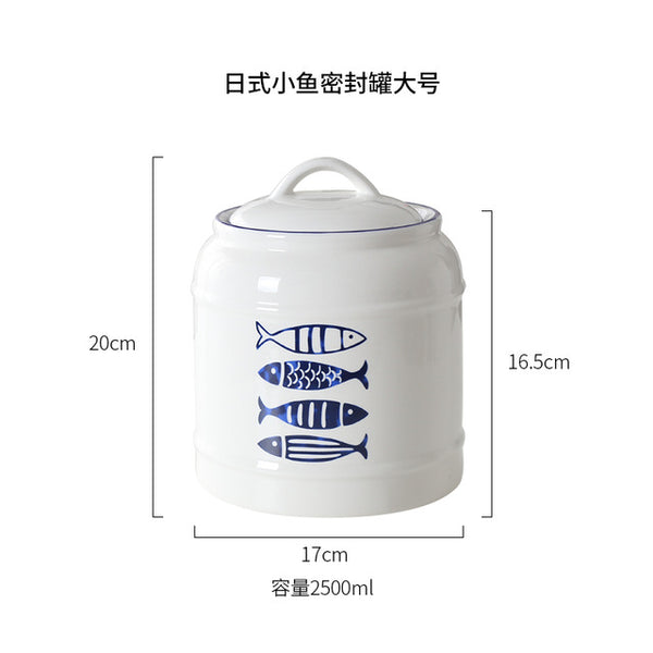 Lovely Leaf Ceramic Jar