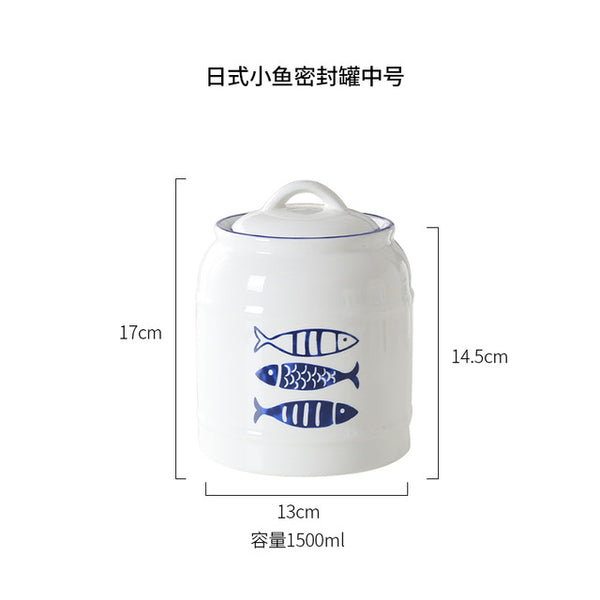Lovely Leaf Ceramic Jar