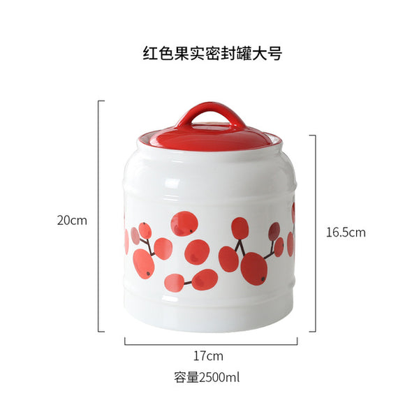 Lovely Leaf Ceramic Jar