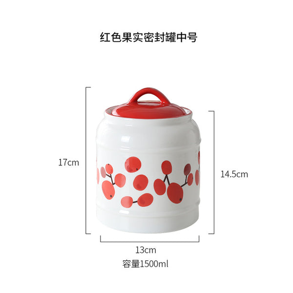 Lovely Leaf Ceramic Jar
