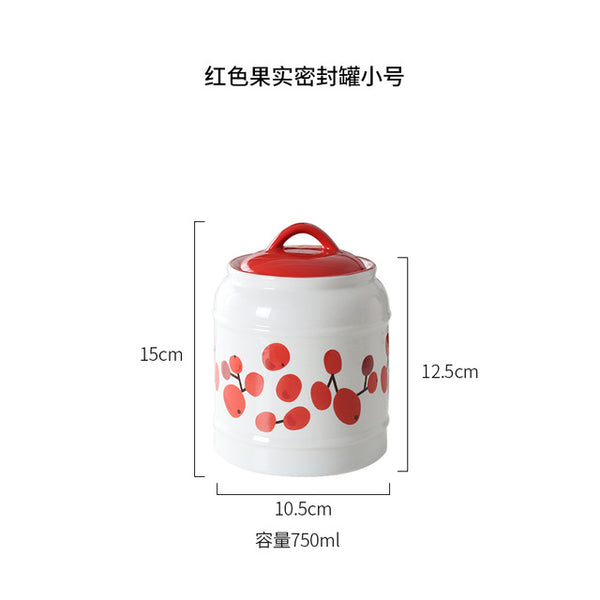 Lovely Leaf Ceramic Jar