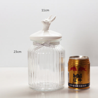 European Glass Jar