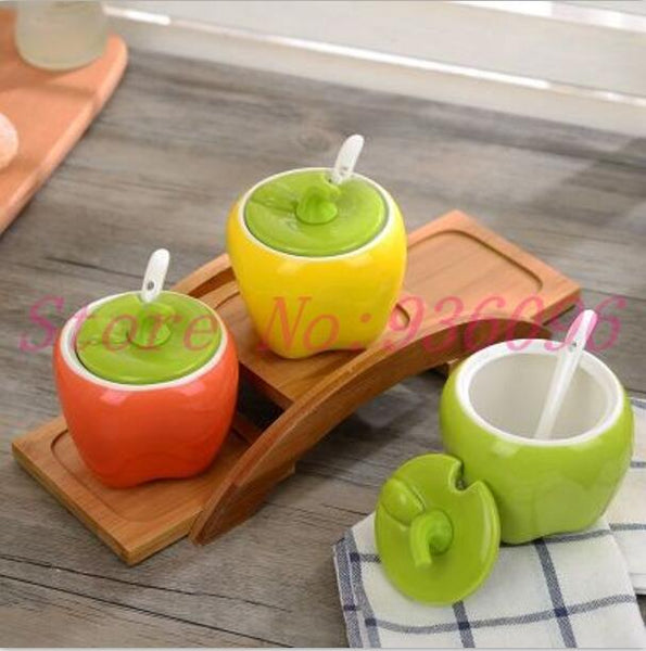 Creative Pumpkin Shape Ceramic Jar